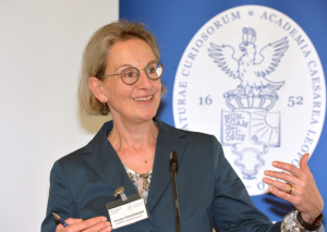 Ursula Staudinger holding the opening speech, Photo: Bettina Aussenhofer for Leopoldina